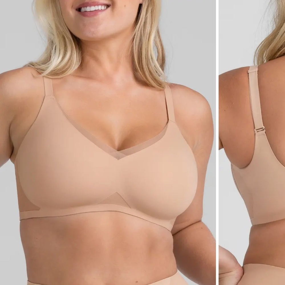 HoneyLove LiftWear CrossOver Bra Seamless Tan Bra XL